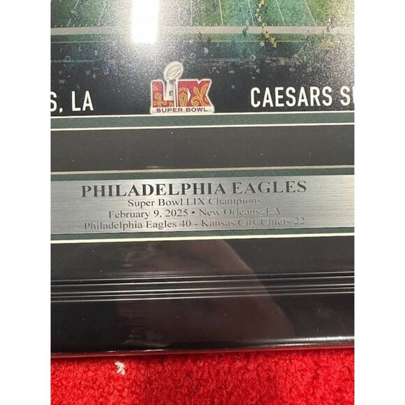 Philadelphia Eagles Super Bowl LIX 59 Commemorative Photo Collage Framed - Picture 7 of 7